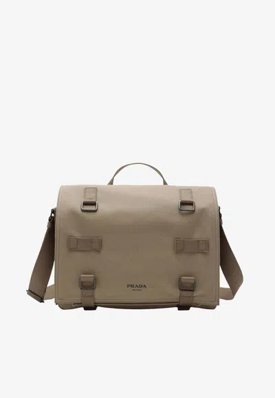 PRADA CANVAS CROSSBODY BAG