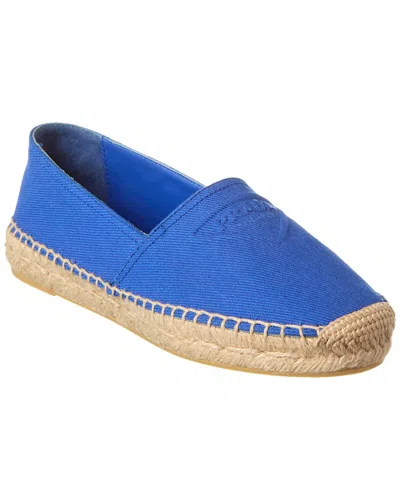 Prada Canvas Espadrille In Blue