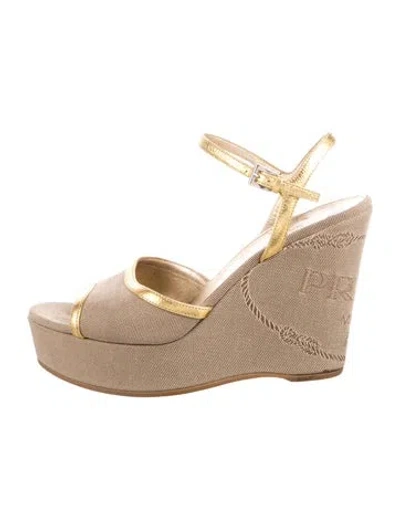 Pre-owned Prada Canvas Espadrilles