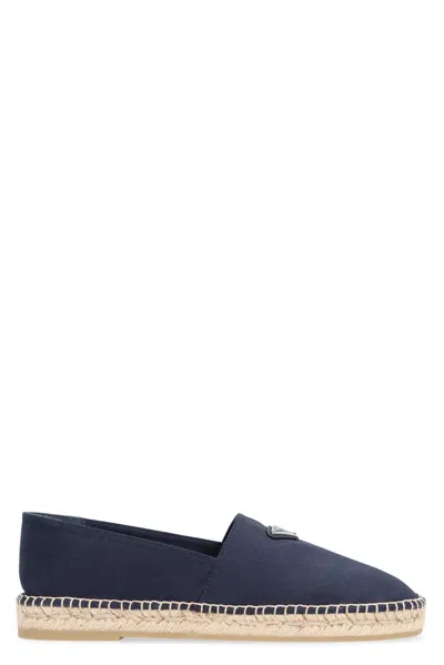 Prada Canvas Espadrilles In Animal Print