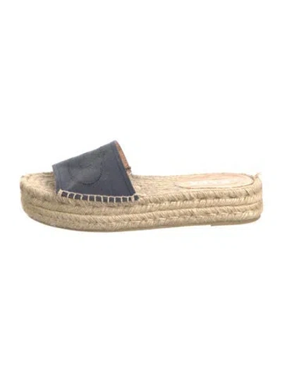 Pre-owned Prada Canvas Espadrilles In Brown