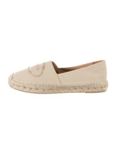 Pre-owned Prada Canvas Espadrilles In Neutral