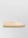 PRADA CANVAS ESPADRILLES WITH CORD MIDSOLE AND METAL TRIANGLE