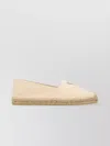 Prada Sand Canvas Espadrilles In Neutral