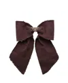 Prada Bow Logo Hair Clip