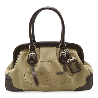Pre-owned Prada Canvas Handbag () In Multi