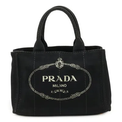 Pre-owned Prada Canvas Handbag Tote Bag () In Multi