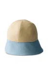 Prada Canvas Hat In Brown