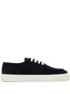 Prada Sneakers Navy Blue In Cotton Canvas In Blue