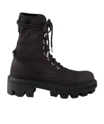 PRADA PRADA HIGH-TOP LACE-UP BOOTS