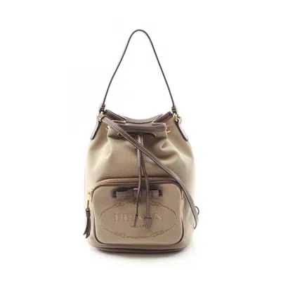 Pre-owned Prada Canvas Leather Handbag () In Multi