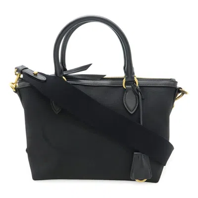 Pre-owned Prada Canvas Leather Handbag Shoulder Bag () In Multi
