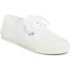 Prada Canvas Low Top Sneaker In White