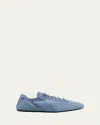 Prada Canvas Low-top Sneakers In Blue