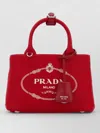 Prada Women Red Logo Mini Tote