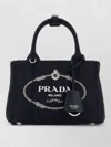 Prada Canvas Mini Jardinière Shoulder Handbag In Blue