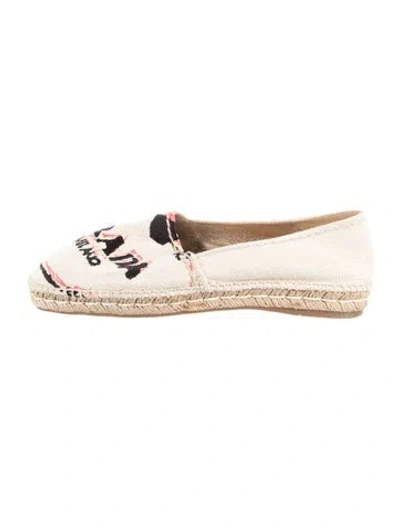 Pre-owned Prada Canvas Patterned Espadrilles