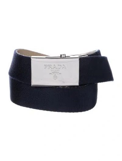 Pre-owned Prada Canvas Reversible Waist Belt