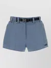 Prada Technical Canvas Shorts In Blue