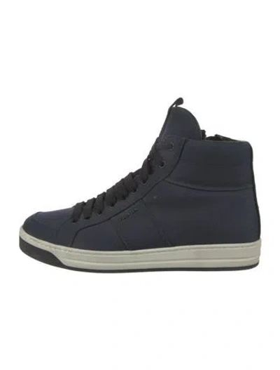 Pre-owned Prada Canvas Sneakers In Blue
