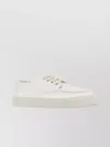 Prada Canvas Sneakers With Round Toe And Rubber Sole