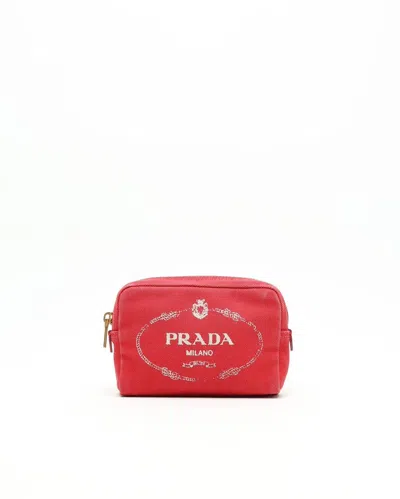 Prada Canvas Toiletry Pouch