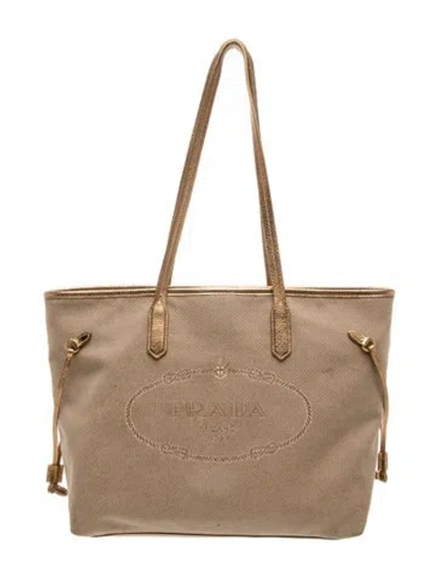 Pre-owned Prada Canvas Tote