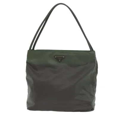 Prada Canvas Tote Bag () In Green