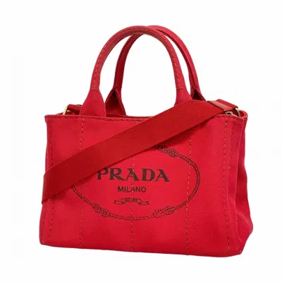 Pre-owned Prada Canvas Tote Bag () In Multi