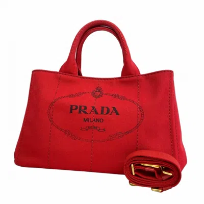 Pre-owned Prada Canvas Tote Bag () In Multi
