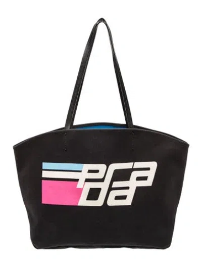 Pre-owned Prada Canvas Tote Large In Black