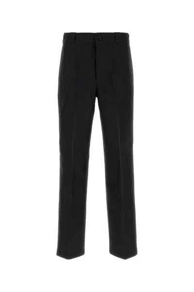 Prada Canvas Trousers In Black