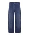 Prada Canvas Trousers In Blue