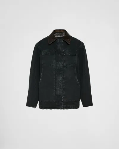PRADA CANVAS TRUCKER JACKET