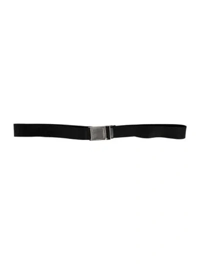 Pre-owned Prada Canvas Waist Belt In Black