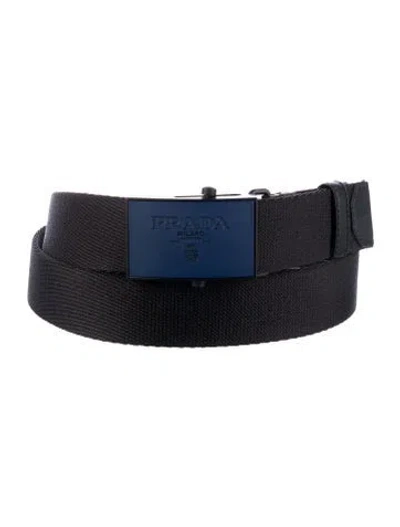 Pre-owned Prada Canvas Waist Belt In Multi