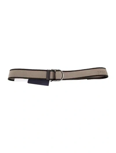 Pre-owned Prada Canvas Waist Belt W/ Tags In Neutral
