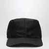 Prada Curved Brim Baseball Cap Structured Design In Black