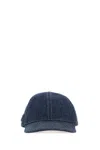 Prada Denim Baseball Cap In Pink