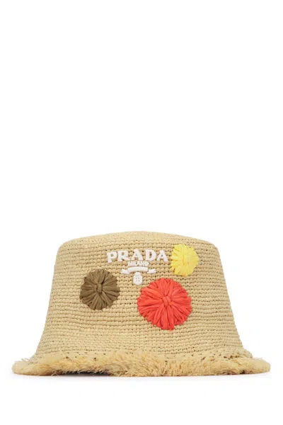 Prada Hats And Headbands In Neutral