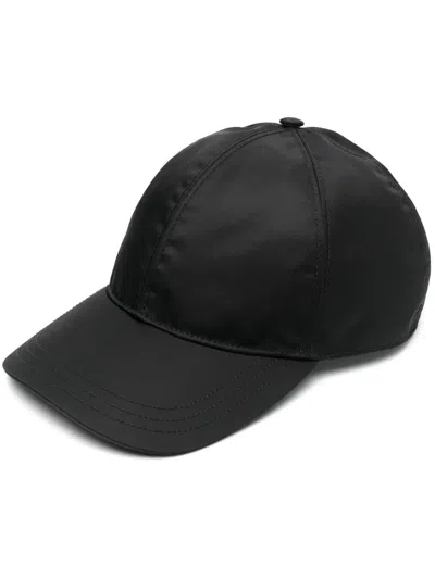 Prada Logo-plaque Baseball Cap In White
