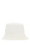 Prada Cappello Da Pescatore In Denim Bianco  Donna