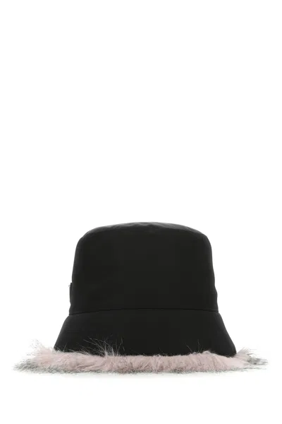 Prada Black Bucket Hat