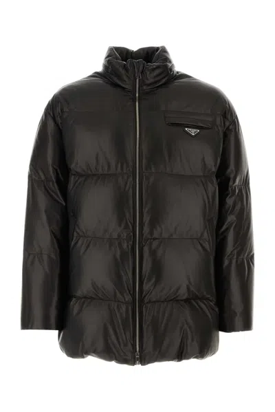 Prada Cappotto In Black