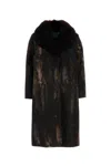 Prada Single-breasted Printed Drill Coat