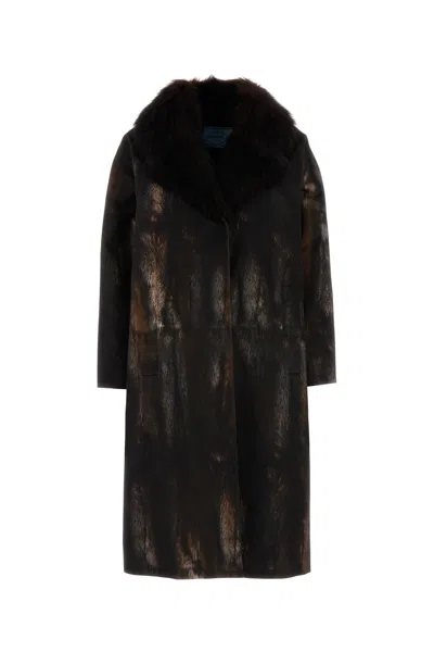 PRADA CAPPOTTO IN COTONE STAMPATO  DONNA