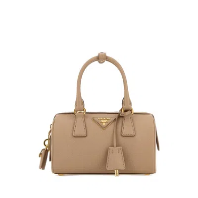 Prada Cappuccino Leather Handbag
