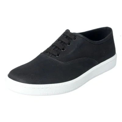 Pre-owned Prada Car Shoe By  Men's Black Canvas Fashion Sneakers Shoes 8 8.5 9.5 10 11 12