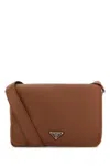Prada Cognac-coloured Leather Shoulder Bag Men In Brown