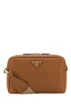 PRADA CARAMEL LEATHER CROSSBODY BAG